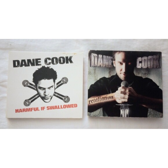 Dane Cook Harmful If Swallowed & Retaliation CD Disc Sets - Picture 1 of 5